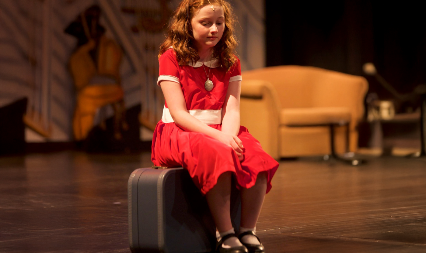 Annie on Suitcase